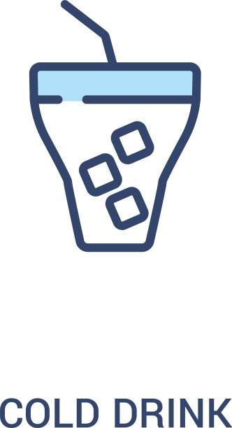冷饮概念2彩色图标简单线条图片下载