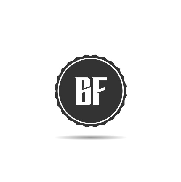字母BF标志模板设计图片下载