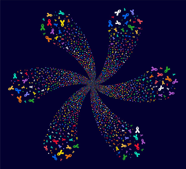 哀思缎带旋风缠绕图片下载