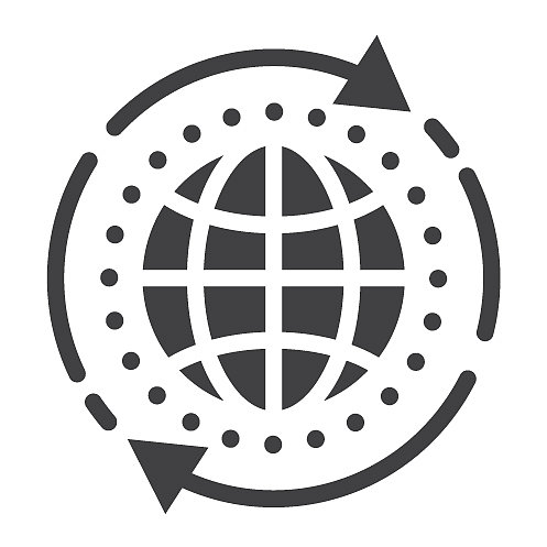 全球解决方案 Glyph 图标 SEO和开发图片下载