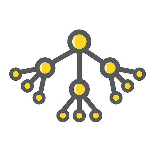 病毒式营销填充轮廓图标SEO图片下载