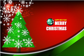 雪花红色背景图片下载