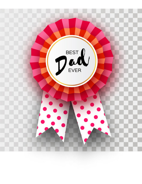 红色父亲节贺卡祝老爸快乐图片下载