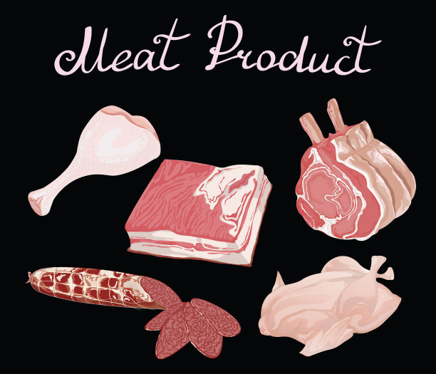 卡通美食集，风格化图片下载