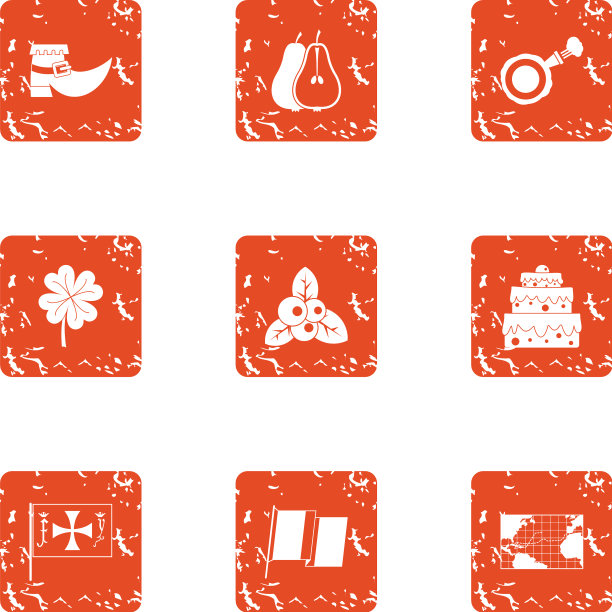 地理图标设置垃圾摇滚风格图片下载