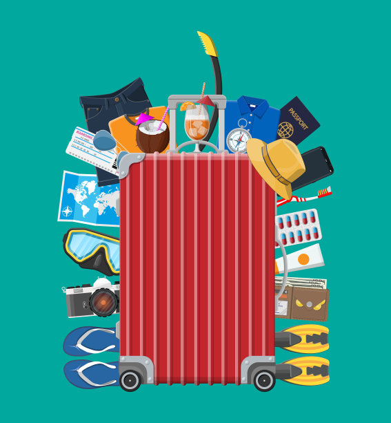 大旅游集暑假旅游度假图片下载