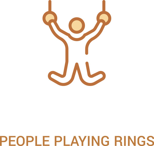 人们玩戒指概念2彩色图标图片下载