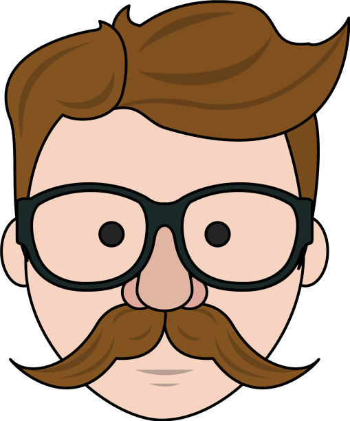 潮人的脸卡通图片下载