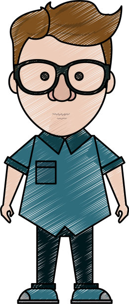 潮人男人卡通图片下载