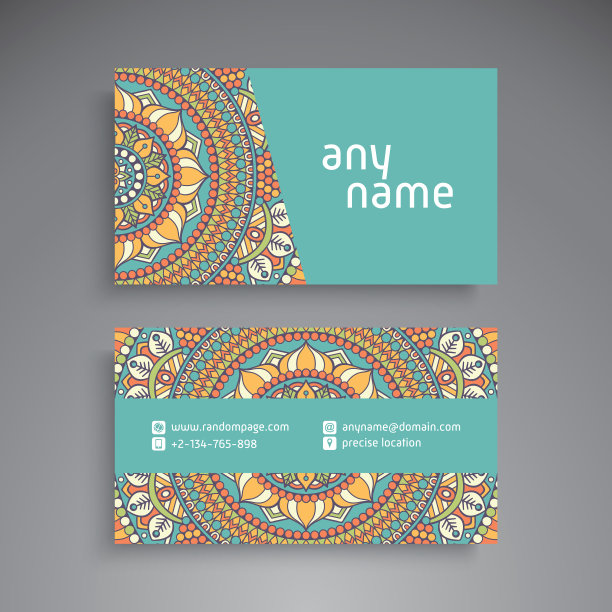 名片复古装饰元素图片下载