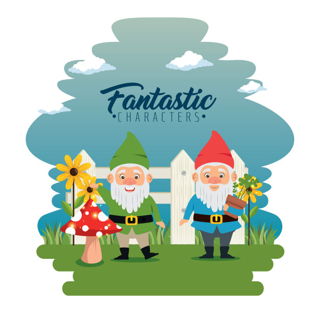 奇异的人物矮人卡通图片下载