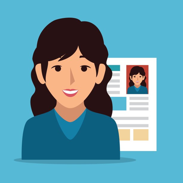 招聘流程概念图标图片下载