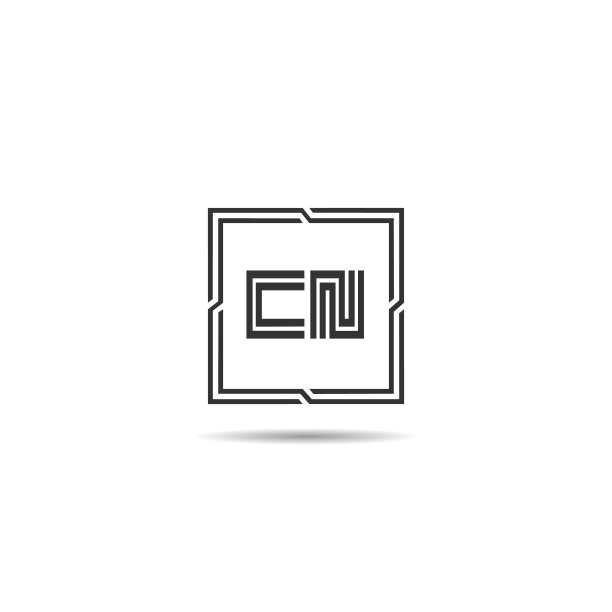 首字母CN标志模板设计图片下载