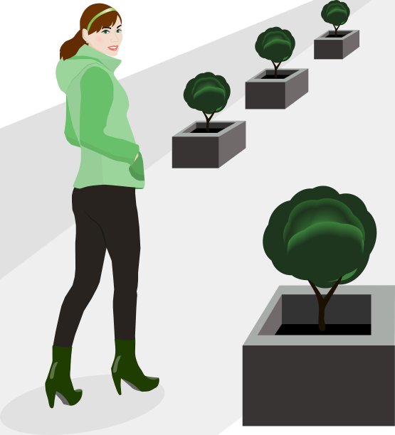 走在大街上图片下载