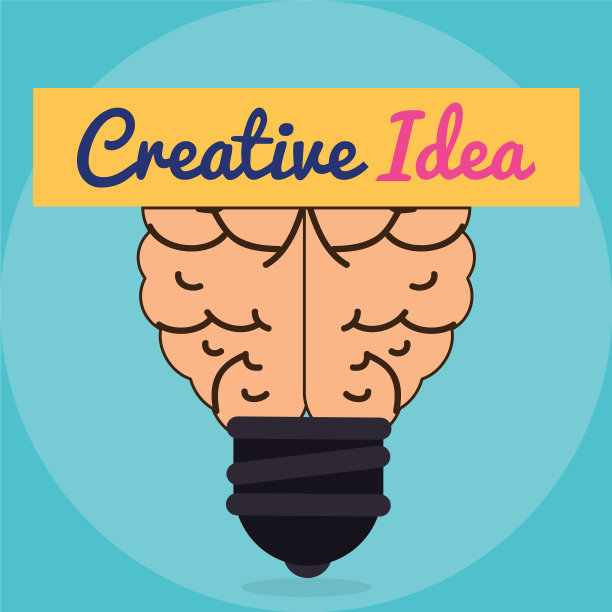 创造性大脑想法概念图片下载
