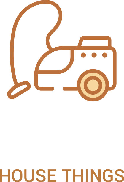 房子东西概念2彩色图标简单线条图片下载