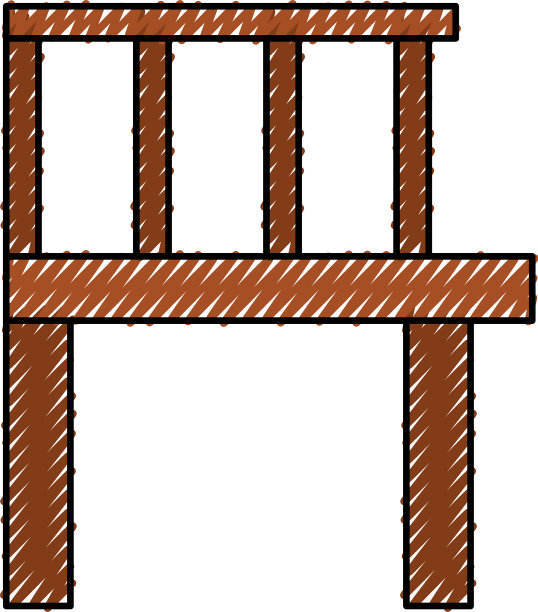 木墩孤立图标图片下载