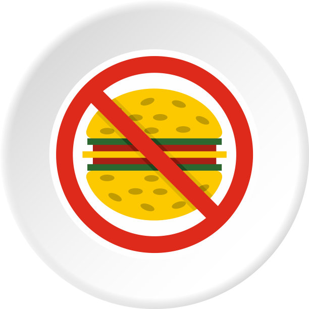 没有快餐图标圈图片下载