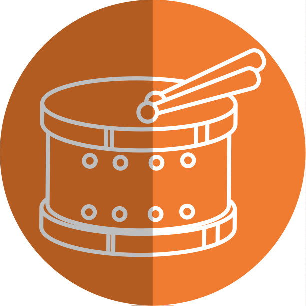 鼓乐器玩具图标图片下载
