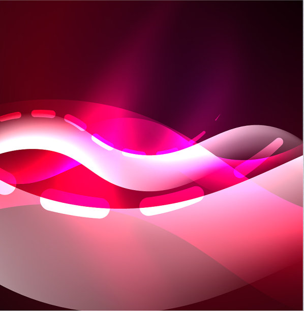 发光波烟设计波浪线条图片下载
