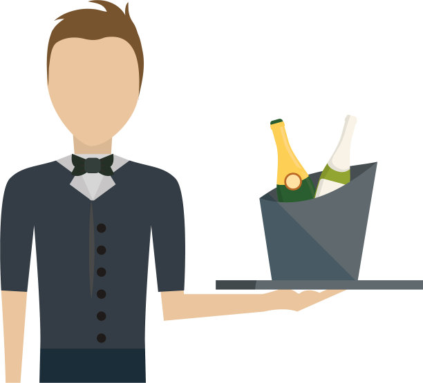 服务员的男人图片下载