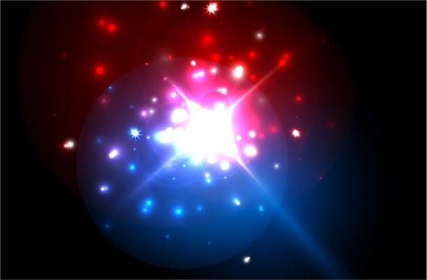 抽象的蓝色霓虹星背景庆祝图片下载