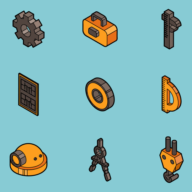 工程平面轮廓图标图片下载