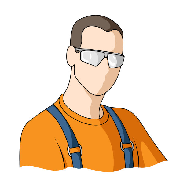 人在卡通风格的单一图标图片下载