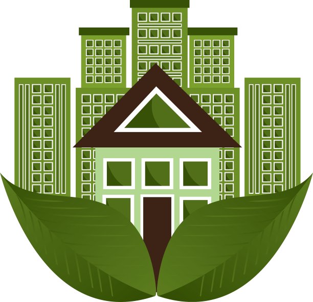 绿色城市生态建筑图片下载