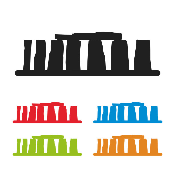 巨石阵图标孤立在白色背景上图片下载