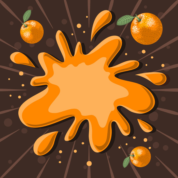 橙汁溅出，液体飞溅图片下载