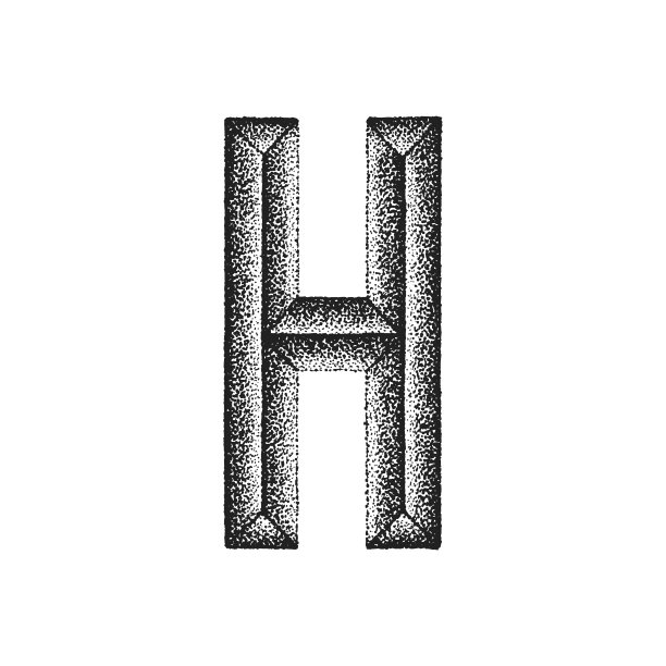 复古手绘字母图片下载