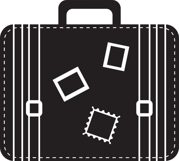 旅行手提箱孤立图片下载