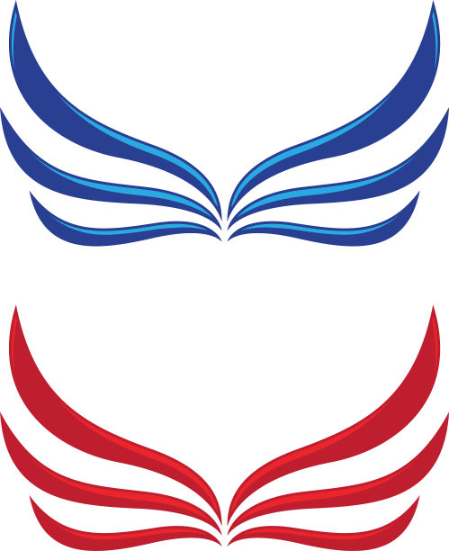 翼鹰标志模板图片下载