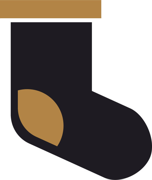 可爱圣诞袜礼物装饰设计图片下载