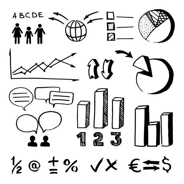 孤立的素描图图片下载