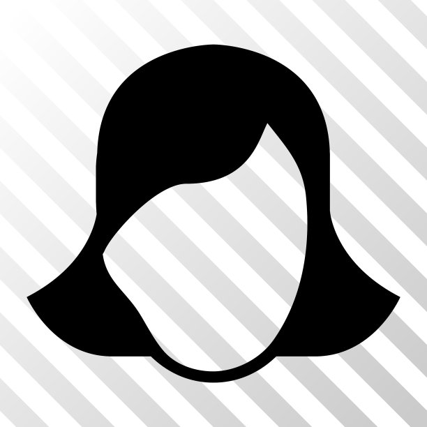 女士脸模板图标图片下载