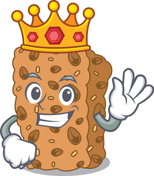 国王燕麦棒吉祥物卡通图片下载