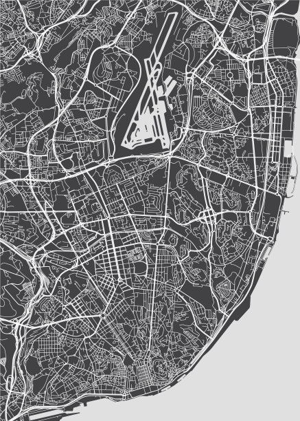 里斯本城市规划详图图片下载