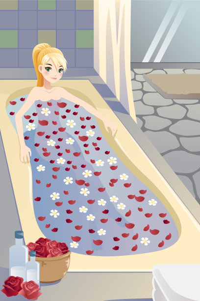 女人在水疗图片下载