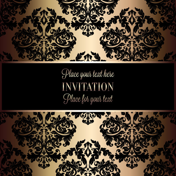 抽象背景与豪华复古框架图片下载