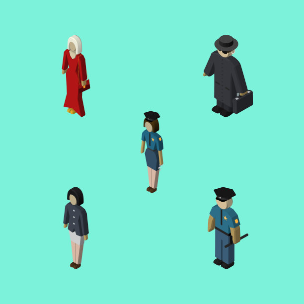 等长人形女警女警女孩图片下载