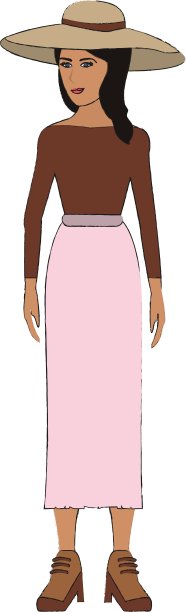 女人卡通图标图片下载