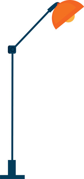 办公室灯灯孤立图标图片下载