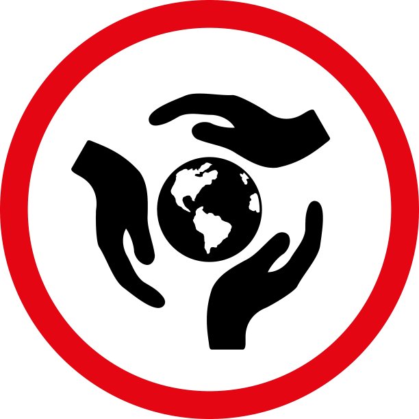 全球护理扁平圆形图标图片下载