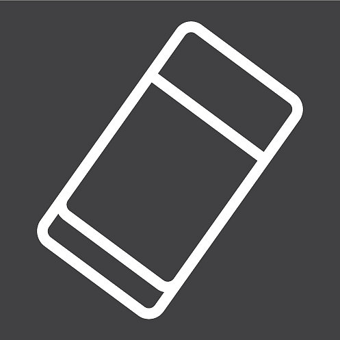 橡皮擦线条图标，教育和学校橡胶图片下载