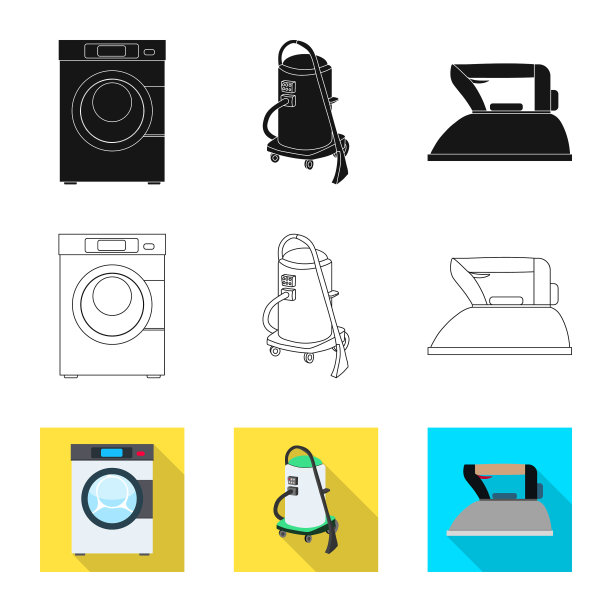 洗衣和清洁标志图片下载