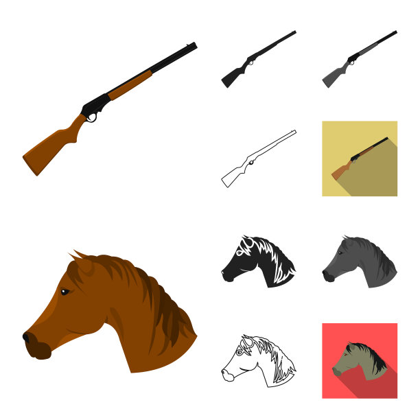 狂野西部卡通的属性图片下载