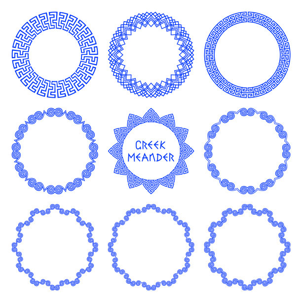一套希腊圆形镜架图片下载