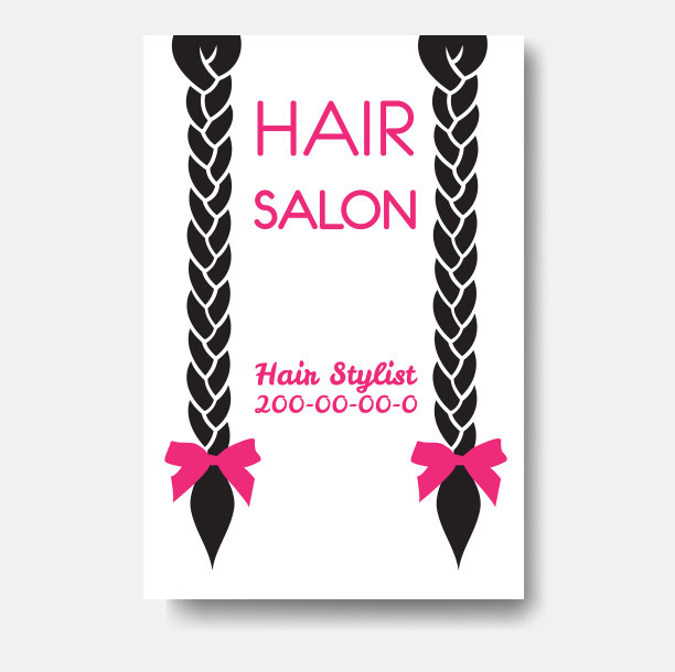 设计模板与辫子模板头发图片下载